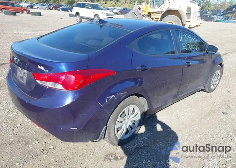 2013 Hyundai Elantra Gls from USA, damaged, VIN 5NPDH4AE5DH205348